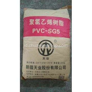 Tianye Pvc Resin Sg3 Sg5 Sg8 Bubuk Putih